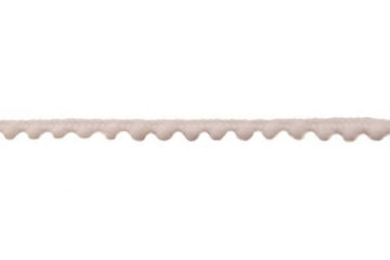 Bommelborte mini (7 mm), weiß, 0,5 m